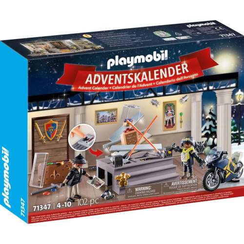 PLAYMOBIL 71347 Adventní kalendář Policie Krádež v muzeu