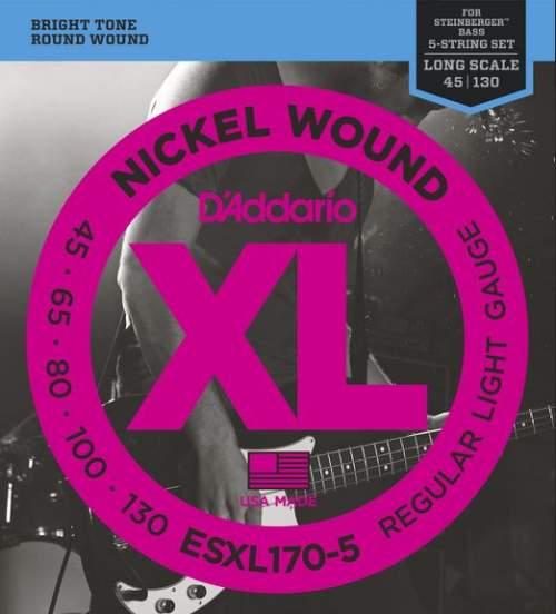 D'Addario ESXL170-5 double ball