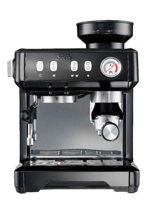 Solis Pákový kávovar s vestavěným mlýnkem na kávu Grind & Infuse Compact / 15 bar / 1600 W / 2,5 l / černá / ZÁNOVNÍ