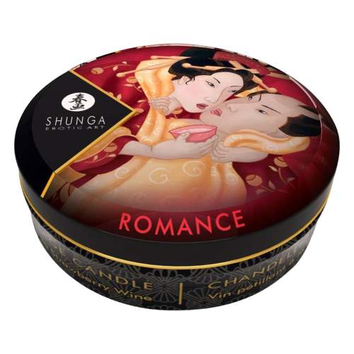 SHUNGA masážní svíčka s vůní jahod a šampaňského 30ml