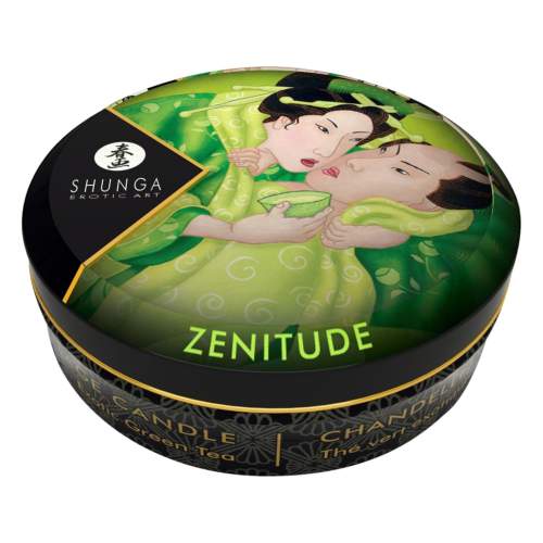 Shunga masážní svíčka zelený čaj 30ml