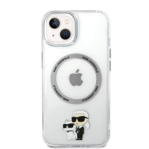 Karl Lagerfeld MagSafe kryt IML Karl and Choupette NFT pro iPhone 13 průhledný