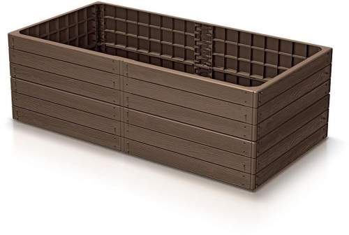 Vyvýšený záhon Prosperplast BASE WOODY hnědý 149,2 cm