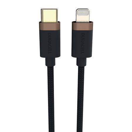 Duracell USB-C kabel pro Lightning 1m černý