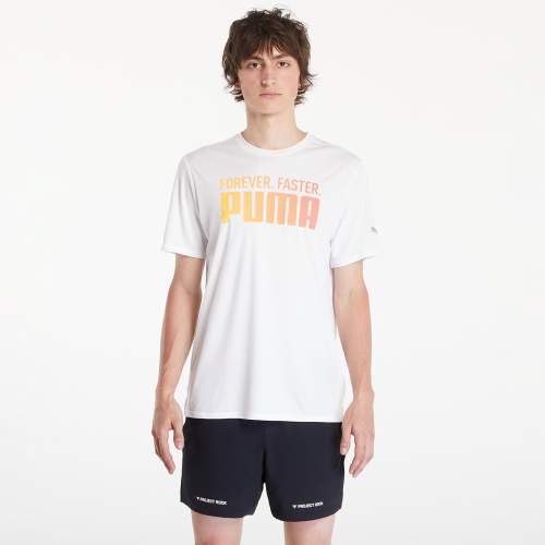 PUMA Run Favorties Forever Faster Tee M White L