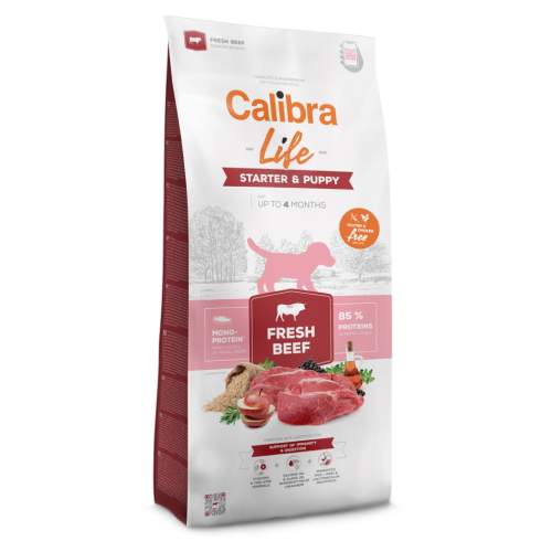 Calibra Dog Life Starter & Puppy Fresh Beef 12 kg