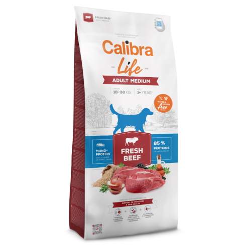 Calibra Dog Life Adult Medium Fresh Beef 12 kg