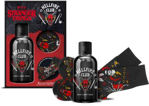 Epee Dárková kosmetická sada Stranger Things Set ponožky + sprchový gel na tělo a vlasy 250 ml