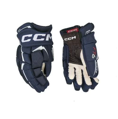 CCM Rukavice Jetspeed FT6 SR, tmavě modrá-bílá, Senior, 13", Bílá / modrá