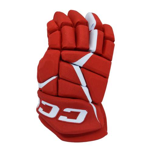 CCM Rukavice Jetspeed FT680 JR, červená-bílá, Junior, 12", Bílá-Červená