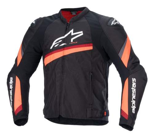 Alpinestars T-GP Plus V4 Jacket Black/Red/Fluo L Textilní bunda