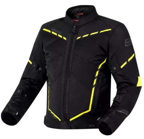 Ozone Moto bunda Jet II černo-fluo žlutá