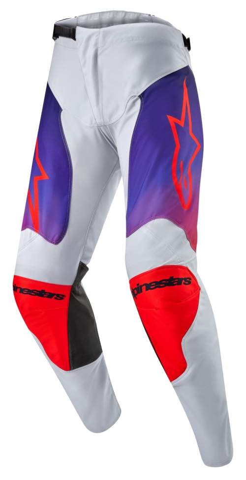 ALPINESTARS kalhoty RACER HOEN, (šedá/modrá/oranžová) 2024 Velikost/Provedení: 34