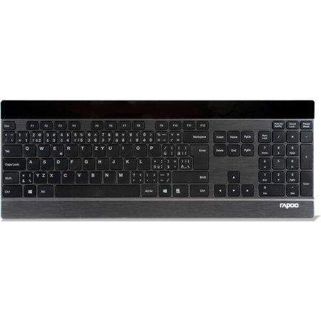 RAPOO klávesnice E9270p 5G Wireless 2 Block Metal Keyboard Black CZ/SK