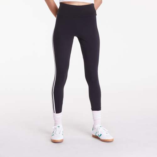 adidas Legíny Originals 3-Stripe Leggings dámské, černá barva, s aplikací, IP2968