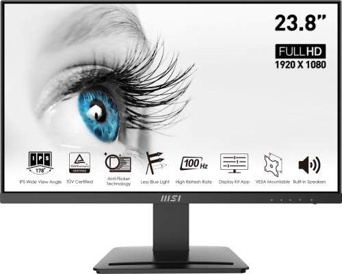 MSI Pro MP243X počítačový monitor 60,5 cm (23.8") 1920 x 1080 px Full HD Černá