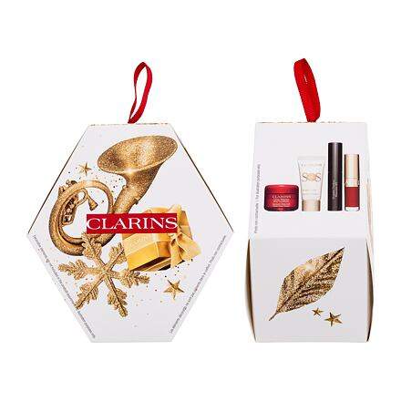 Clarins Make-up Essentials dárková kazeta W podkladová báze SOS Primer 5 ml 00 Universal Light + podkladová báze Instant Smooth Perfecting Touch 4 ml + řasenka Wonder Perfect Mascara 4D 3 ml 01 Perfect Black + olej na rty Lip Comfort Oil 1,4 ml 03 Cherry