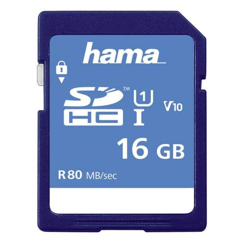 Hama SDHC 16 GB Class 10 UHS-I 80 MB/s