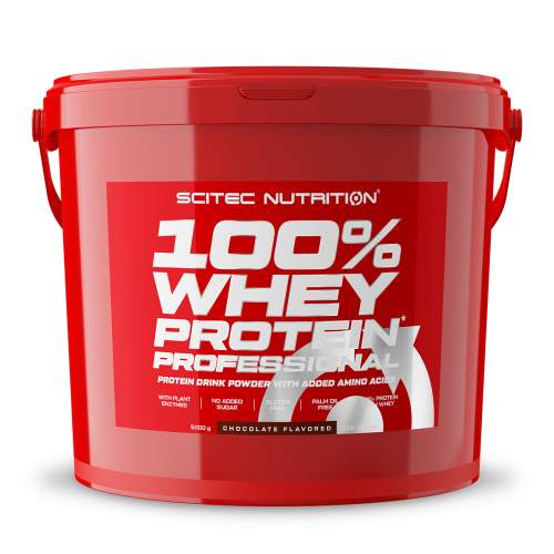 Scitec Nutrition 100% Whey Protein Professional 5000 g čokoláda - lískový oříšek