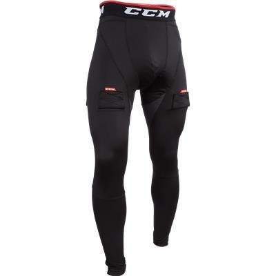 CCM Kalhoty se suspenzorem Compression Pant Jock JR Junior L černá