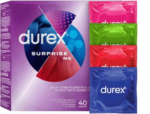 Durex kondomy Surprise Me 40 ks