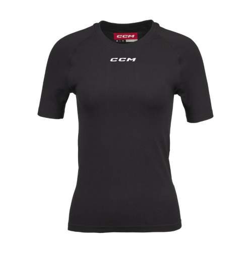 CCM Kompresní tričko SS Training Tee Black Senior XS