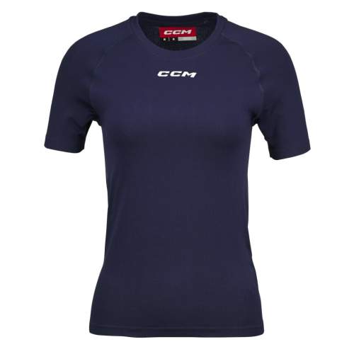 CCM Kompresní tričko SS Training Tee Navy Senior XS