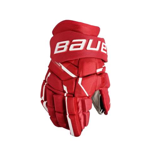 Bauer Rukavice Supreme Mach S23 INT Intermediate červená 13"