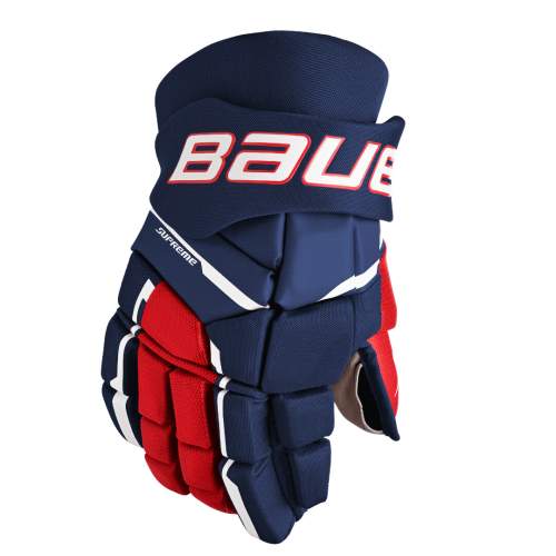 Bauer Rukavice Supreme M3 S23 SR Senior tmavě modrá-červená-bílá 14"