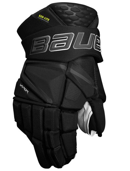 Hokejové rukavice Bauer Vapor Hyperlite Black Intermediate 12 palců