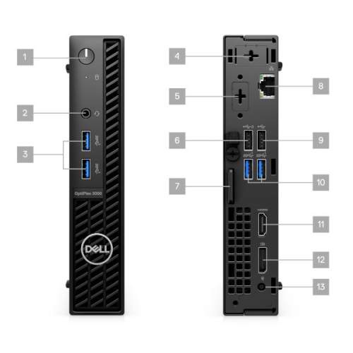 Počítač Dell OptiPlex 7010 SFF i3-13100, 8GB, 256GB SSD, W11 Pro, 3Y NBD