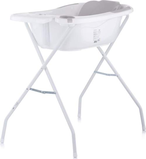 CHIPOLINO Vanička s podložkou a stojanem Vela 87cm Grey