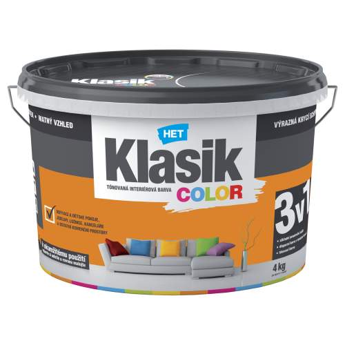 Het Klasik Color 0747 oranž pomeranč 4kg