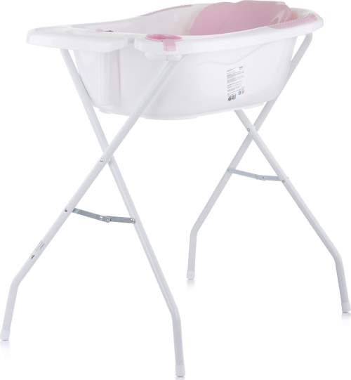 CHIPOLINO Vanička s podložkou a stojanem Vela 87cm Pink