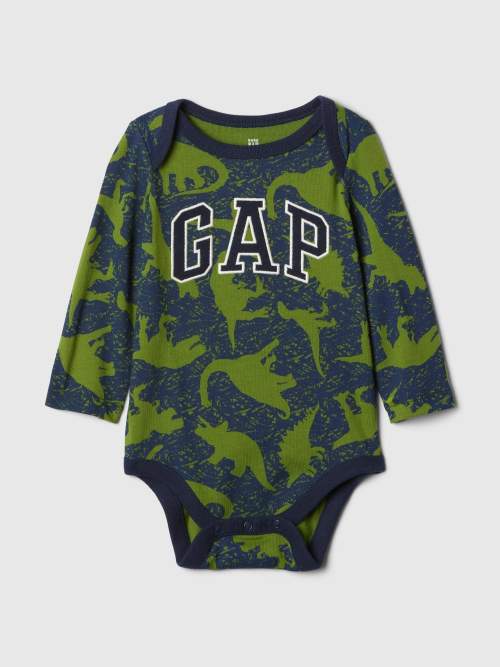 GAP Baby bavlněné body s logem Kluci