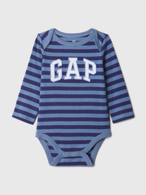 GAP Baby bavlněné body s logem Kluci