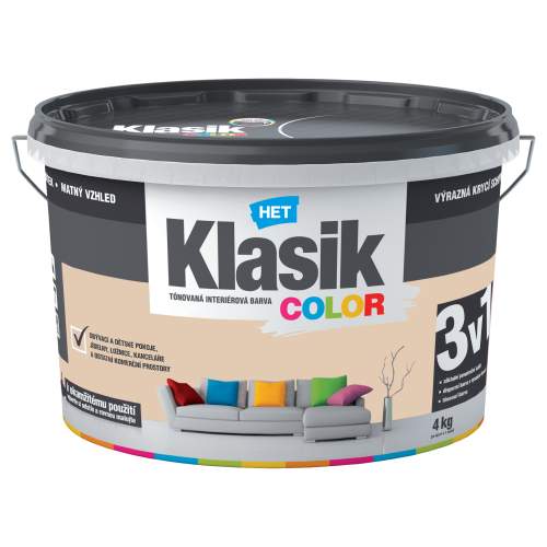 HET Malba interiérová Klasik Color béžový krémový 4 kg