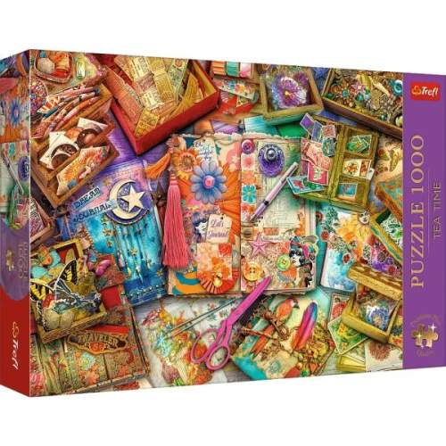 TREFL Puzzle Premium Plus Tea Time: Scrapbooking 1000 dílků