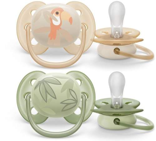 Philips Avent Šidítko Ultrasoft Premium Zvířátko 0-6m chlapec 2 ks