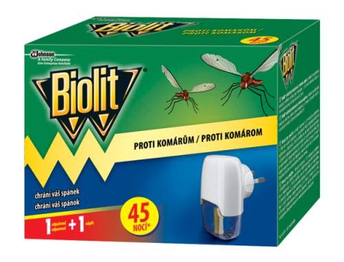 Biolit elektrický odpařovač proti komárům 45 nocí 27 ml