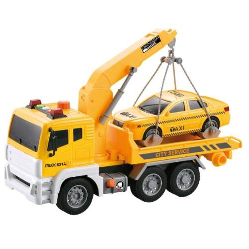 Wiky Vehicles Tahač s taxíkem a efekty 30 cm