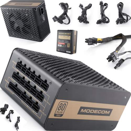 Modecom Napájecí Adaptér Volcano 650W Aktivní Pfc Modul Modularny 80+ Gold 6xSATA