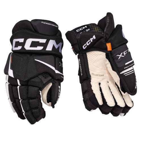 CCM Rukavice Tacks XF Pro JR Junior 12" černá-bílá