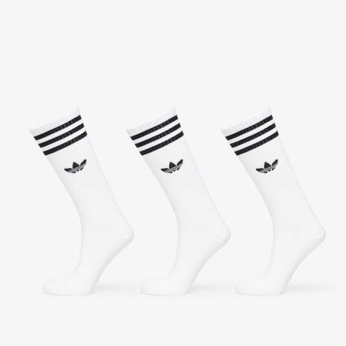 Adidas High Solid Crew Sock 3-Pack White M