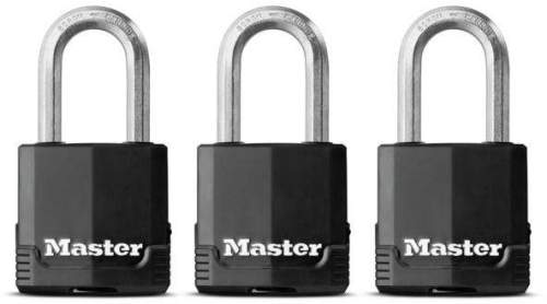 Master Lock Set 3 ks visacích zámků z vrstvené oceli M115EURTRILF Master Lock Excell 48mm