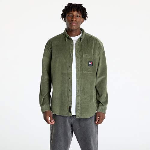 Tommy Jeans Corduroy Relaxed Fit Shirt Green S