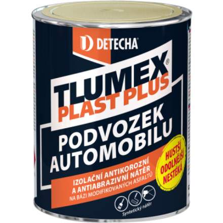 Detecha Tlumex Plast Plus antikorozní barva na auto a podvozek černá 0,9 kg