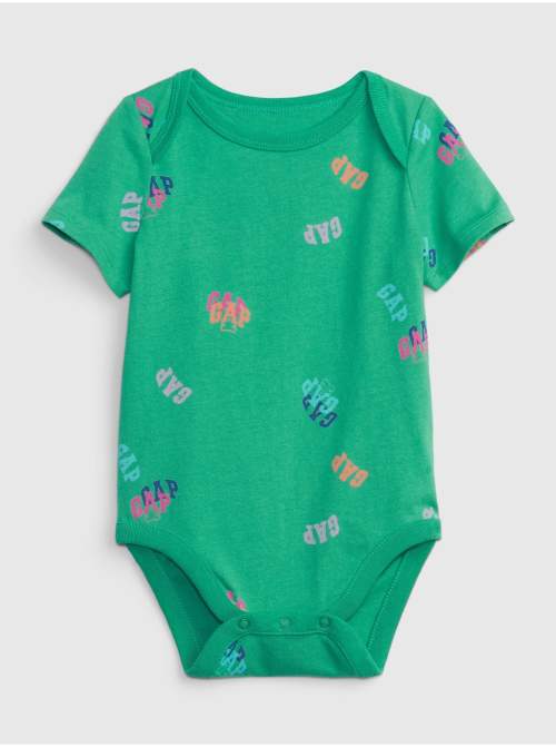 Gap Baby body s logem Zelená 0-3M