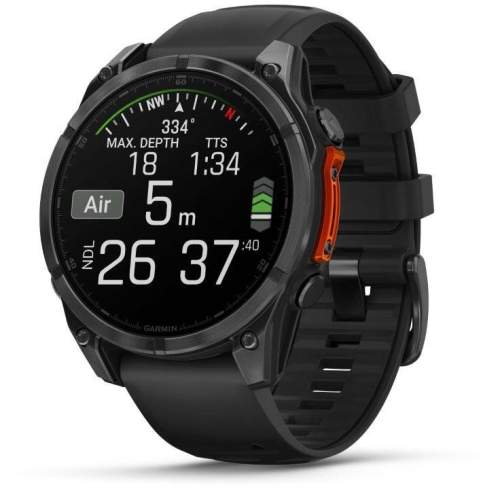 Garmin fenix® 8 – 47 mm, AMOLED, SIate Grey, silikonový řemínek 010-02904-00