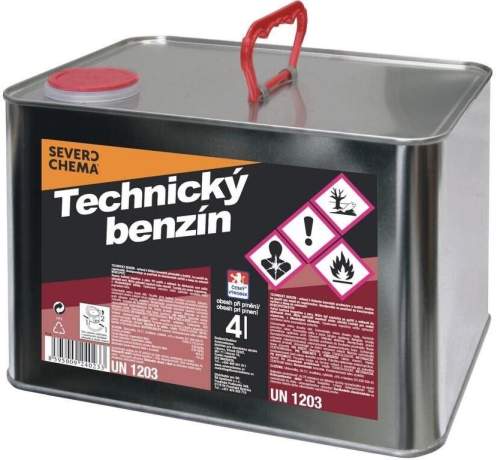 Severochema technický benzín, čistič, k odmašťování, 4 l